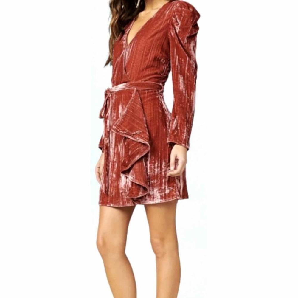 Adelyn Rae Velvet Dress- New with tags